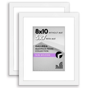 Americanflat Picture Frame with plexiglass - Hanging Hardware For Horizontal and Vertical Display - 1 of 4