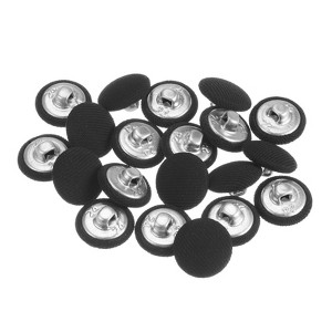 Unique Bargains DIY Craft Metal Shank Cotton Covered Round Sewing Buttons 20 Pcs - 1 of 4