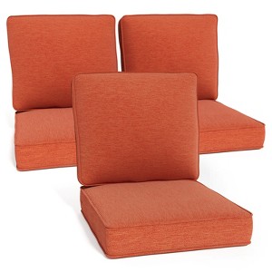 Buenhomino Outdoor Patio Chair Cushions Set, Olefin Fabric Weather-Resistant Outdoor Cushion with zipper - 1 of 4