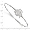 Black Bow Jewelry Sterling Silver Ohio State Buckeyes NCAA Bangle Bracelet 7 Inch - 2 of 3