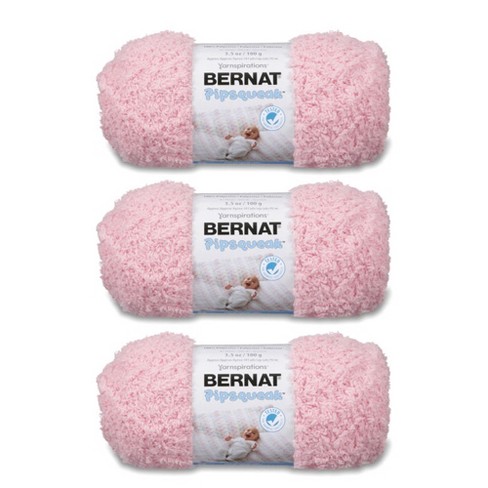 3 Pack Beginners Crochet Yarn, Baby Pink Yarn for Crocheting Knitting Beginners, Easy-to-See Stitches, Chunky Thick Bulky Cotton Soft Yarn for