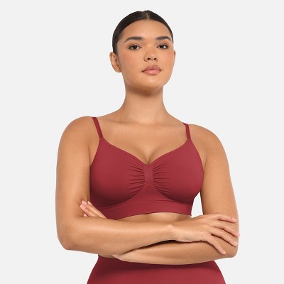Feelingirl Women's Smooth Seamless Comfort Wireless Bra Black S
