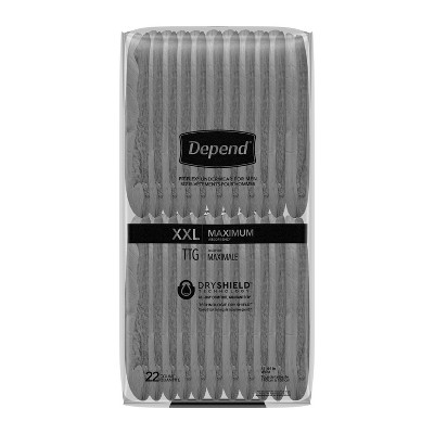 Depend Maximum Absorbency Male Underwear Epack - Gray - XXL - 44ct