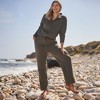 Lands' End Women's Serious Sweats High Rise Relaxed Straight Leg Pants - 4 of 4