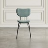 Jofran,Contemporary Modern Faux Leather Split-Back Upholstered Dining Chair (Set of 2) - 3 of 4