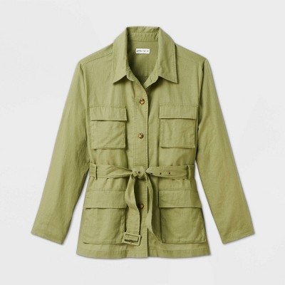 plus size green utility jacket