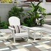 WestinTrends Tuscany HIPS¬¨‚Ä†Outdoor¬¨‚Ä†Patio¬¨‚Ä†Folding¬¨‚Ä†Adirondack¬¨‚Ä†Chair with Side Table (2-Piece Set) - 2 of 4