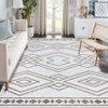 Area Rug Machine Washable Rug Non Slip Non Shedding Indoor Carpet Modern Geometric Low Pile Foldable Stain Resistant Rug for Bedroom Living Room - 2 of 4