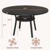 47'' Round Dining Table for 4-6 People, Farmhouse Kitchen Dining Table, Round Dinner Table with Storage Shelf for Kitchen, Living Room (Table Only) - 3 of 4