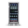 Newair 15" Built-in 96 Can Beverage Fridge in Stainless Steel with Precision Temperature Controls and Adjustable Shelves - 2 of 4
