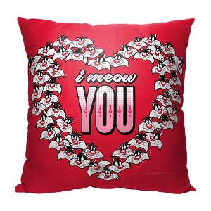 Warner Bros. Looney Tunes Meow You Throw Pillow 18x18 Inches - 1 of 2