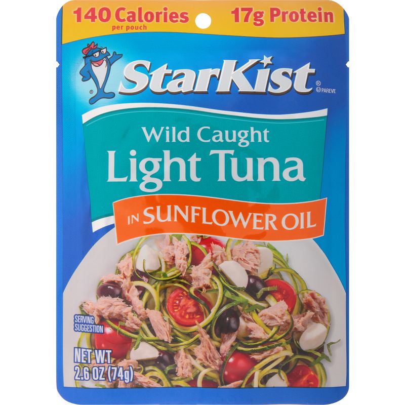 StarKist Chunk Light Tuna in Sunflower Oil Pouch - 2.6oz, 1 of 4