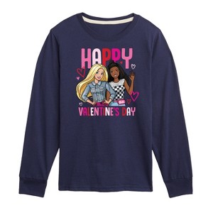 Boys' - Barbie - Happy Valentine's Day Long Sleeve Graphic T-Shirt - 1 of 4