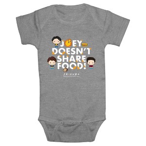 Infant's Friends Joey Doesn't Share Food Chibi Bodysuit - 1 of 3