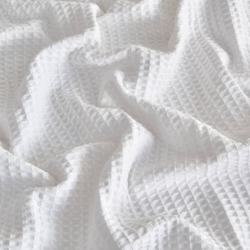 50"x60" Cotton Waffle Knit Throw Blanket - Isla Jade, 3 of 7