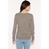JENNIE LIU Women's 100% Pure Cashmere Long Sleeve Pullover V Neck Sweater - 2 of 2