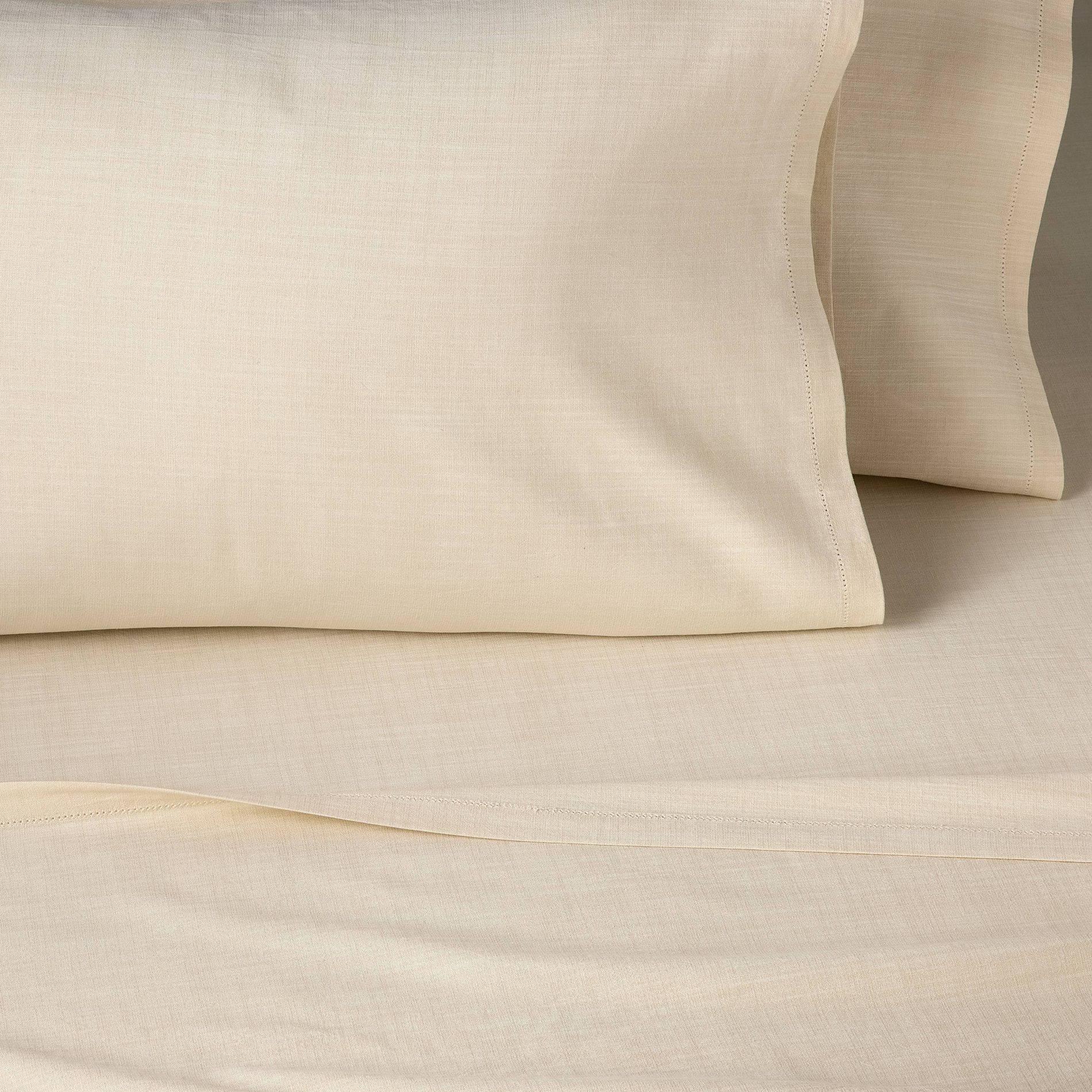 4pc Queen Woven Sheet Set Tan - Hearth & Hand™ with Magnolia