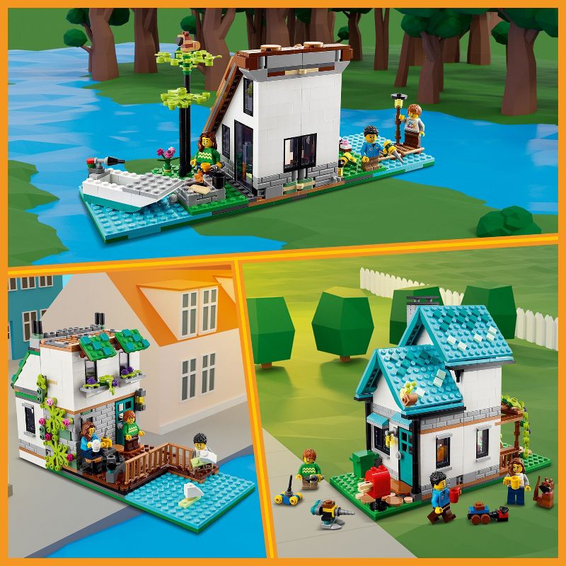 LEGO Creator 3 in 1 Cozy House Toys Model Building Set 31139, 5 of 8