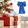 Unique Bargains Christmas Fabric Gift Bow Decoration 7.09"x9.06" 2 Pcs - 2 of 4