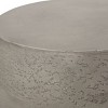 Textured Boho Concrete Side Table with Drum Shape, Lightweight Structure and Handcrafted Finish for Indoor or Outdoor Use-Maison Boucle - 4 of 4