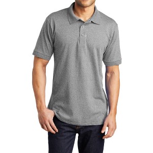 Mafoose Men's Short Sleeve Casual Tall Core Blend Jersey Knit Polo T-shirt - 1 of 4