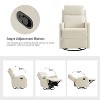 Nestor Swivel rocker Recliner Set of 2 With Swivel Function| ARTFUL LIVING DESIGN-IVORY - 3 of 4