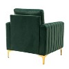 Set of 2 Iapygia Contemporary Tufted Wooden Upholstered Club Chair with Metal Legs for Bedroom Club Chair| ARTFUL LIVING DESIGN - 4 of 4