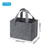 Unique Bargains Neoprene Reusable 6 Bottle Wine Carrier Tote Bag with Divider 2 Pcs - 2 of 4