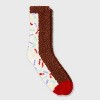 Kid's Cupcake Christmas Cozy Crew Socks - Ivory/Brown/Red 2-5 - 2 of 4