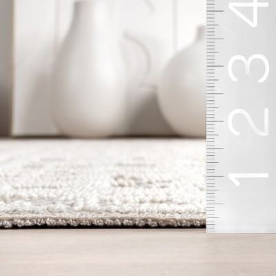 Amity Light Gray Abstract Washable Synthetic Area Rug