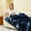 Amelie Home Bubble Faux Fur Heated Throw Blanket, 8 Smart Temperature Control, ETL Certification - 4 of 4
