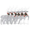 VidaXL Christmas Reindeers 6 pcs Silver 120 LEDs - 2 of 4