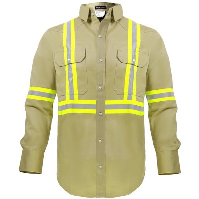 Flame Resistant FR High Visibility Hi Vis Shirt - 88% C/12% N - 7oz