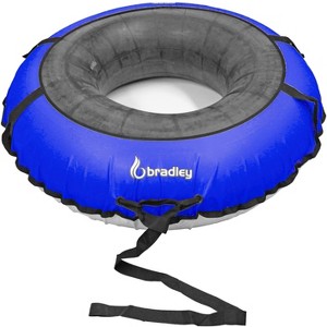 Bradley Colossal 60" Snow Tube with Slick, Heavy-Duty Bottom for Fast Sledding – Large Rubber Tube with Cover made in USA - 1 of 4