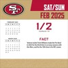 NFL San Francisco 49ers 2025 Box Calendar - 4 of 4