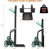 3-in-1 Stair Climber Dolly with 6 Wheels, Telescoping Handle, 440LB, Hand Truck for Smooth Stair Descent, Moving, Groceries, Logistics - 2 of 4