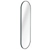 63" x 20" Oval Full Length Wall Mirror with Aluminum Alloy Frame, Modern Accent Mirror for Bedroom or Living Room – The Pop Home - 2 of 4