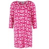 Elegant Emily Women's Heart Breast Cancer Ribbon Plush Gown - 4 of 4