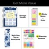 Global Printed Products Hardcover AY 2025-2026 Fashion Planner - 5.5"x8" (Blue Bloom) - 2 of 4