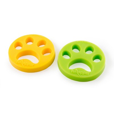 FurZapper Dog and Cat Grooming Tool Yellow 2pk