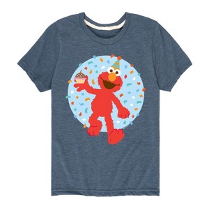 Boys' - Sesame Street - Elmo Confetti Cupcake Short Sleeve Graphic T-Shirt - 1 of 4
