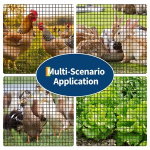 Hardware Cloth Heavy Duty Galvanized Chicken Wire Mesh Roll, Hot-Dipped After Welding for Chicken Coop, Rabbit Cages Garden Fencing – Poultry Netting - 1 of 4