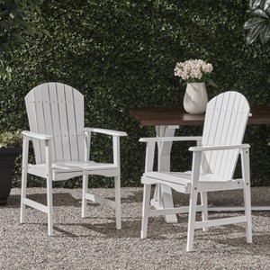 Okak Oversized Patio Folding Adirondack Chair,Set of 2,Premium Acacia Accent Chair Dining Chair for Garden&Backyard,Outdoor Lounge Chair - 1 of 4