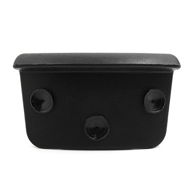 Unique Bargains Cushion for Hot Tub w/ Suction Cup Foam Bath Spa Pillow Black 9.8" x 6"
