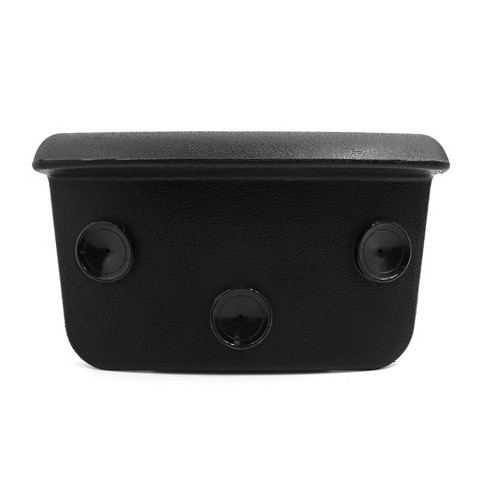 Unique Bargains Cushion for Hot Tub w Suction Cup Foam Bath Spa Pillow Black 9.8 x 6