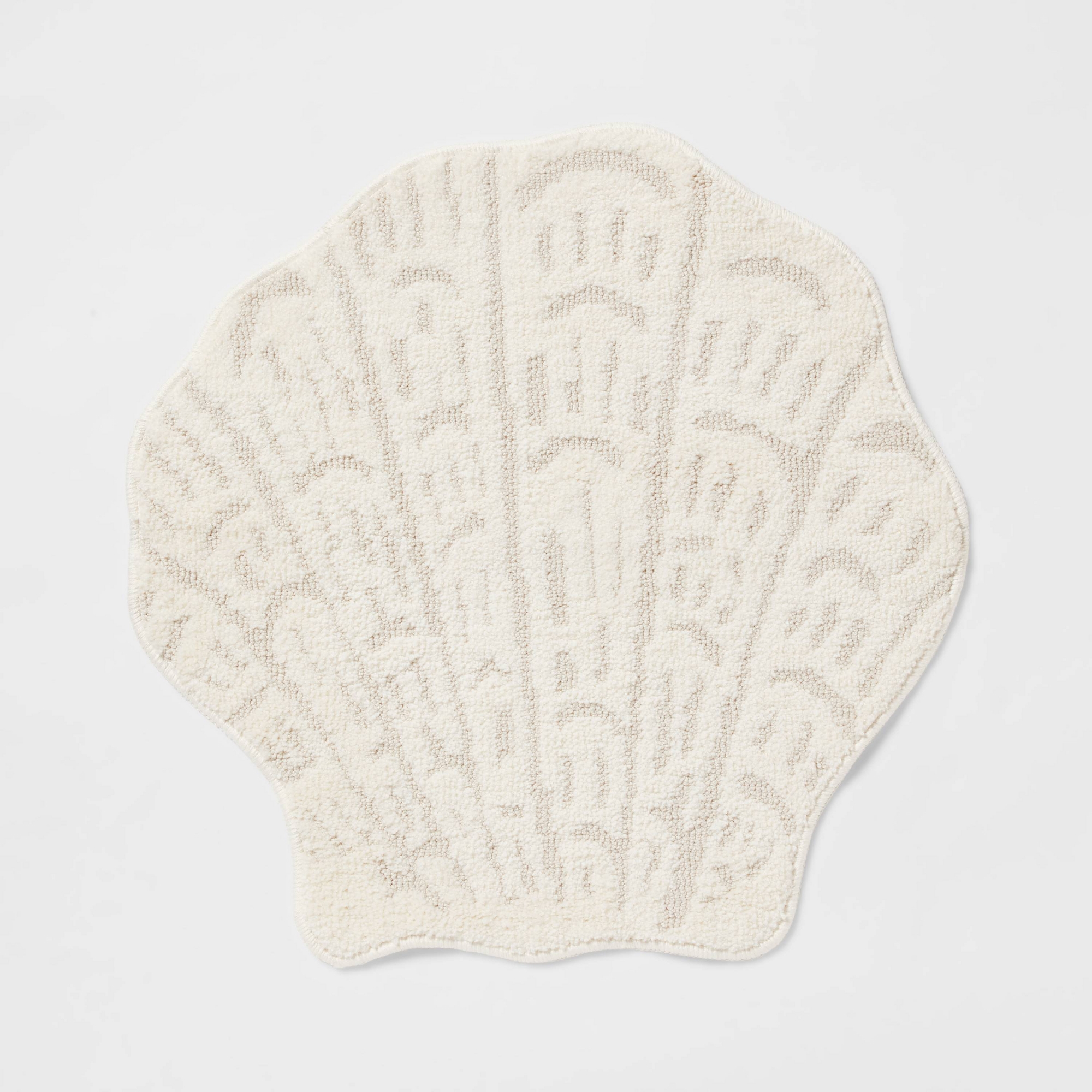 24"x24" Seashell Shaped Bath Rug - Threshold™