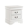 NicBex Elegant Nightstand With 3 Drawers Wooden Bedside Table End Table for Bedroom, Living Room - 3 of 4