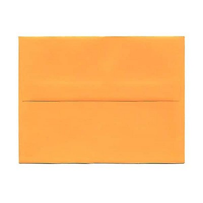 JAM Paper A2 Colored Invitation Envelopes 4.375 x 5.75 Ultra Orange 80336