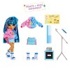Rainbow High Jr High Rock Band - Skyler, Blue 9"  Fashion Doll with Microphone, Stand and Stickers - 2 of 4
