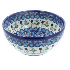 Blue Rose Polish Pottery Vena Cereal Bowl - 1 of 2
